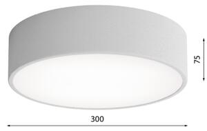 LED Stropní svítidlo CLEO LED/24W/230V 4000K pr. 30 cm šedá