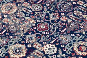 Makro Abra Klasický kusový koberec WINDSOR 22993 modrý slonová kost Rozměr: 60x100 cm