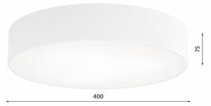 Koupelnové stropní svítidlo se senzorem CLEO 3xE27/24W/230V pr. 40 cm bílá IP54