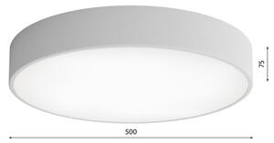 Stropní svítidlo CLEO 4xE27/24W/230V pr. 50 cm šedá