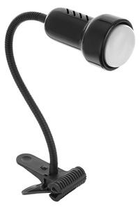 Lampa s klipem LOLEK 1xE14/24W/230V černá