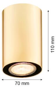 Argon 4759 - Stropní svítidlo TYBER 1xGU10/5W/230V zlatá