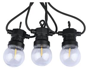 LED Venkovní řetěz STRING 5m 10xLED/0,4W/24/230V 3000K IP44