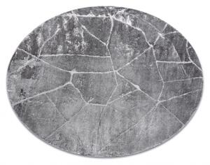 Makro Abra Kulatý koberec MEFE 2783 Mramor tmavě šedý Rozměr: průměr 120 cm