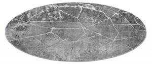 Makro Abra Kulatý koberec MEFE 2783 Mramor tmavě šedý Rozměr: průměr 120 cm