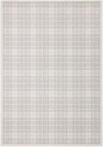 Kusový koberec vlněný Agnella Noble Pano Geometrický světle šedý Rozměr: 160x230 cm