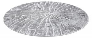 Makro Abra Kulatý koberec MEFE 2784 Pařez stromu šedý Rozměr: průměr 100 cm