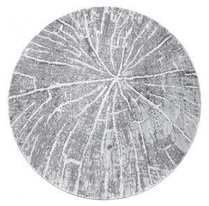 Makro Abra Kulatý koberec MEFE 2784 Pařez stromu šedý Rozměr: průměr 100 cm