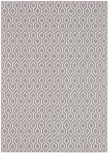 Kusový koberec vlněný Agnella Noble Walto Geometrický šedý Rozměr: 160x230 cm