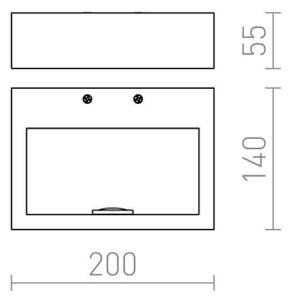 RED - Design Rendl - R12595 - LED Nástěnné svítidlo NEMAN LED/10W/230V