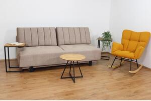 Rozkládací pohovka na každodenní spaní s úložným prostorem 140 x 200 cm - Lunaro