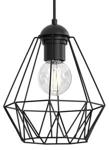 Lustr na lanku BERGEN 1xE27/60W/230V černá