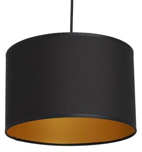 Lustr na lanku ARDEN 3xE27/60W/230V černá/zlatá