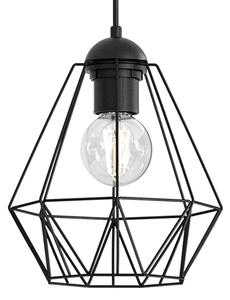 Lustr na lanku BERGEN 5xE27/60W/230V černá