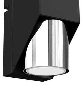 Nástěnné svítidlo WALL 1xGU10/8W/230V černá/lesklý chrom