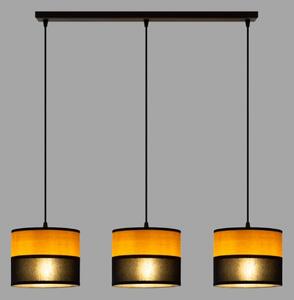 Lustr na lanku ALBA 3xE27/15W/230V černá/hnědá