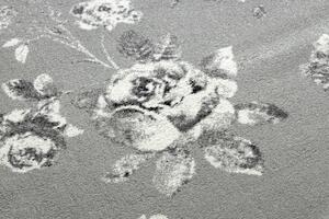 Makro Abra Kusový koberec GNAB 60642653 Květy Růže šedý / bílý Rozměr: 160x230 cm