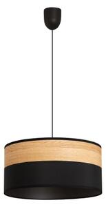 Lustr na lanku ALBA 1xE27/15W/230V pr. 45 cm černá/hnědá