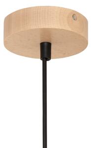 Lustr na lanku ALBA 1xE27/15W/230V pr. 40 cm černá/hnědá