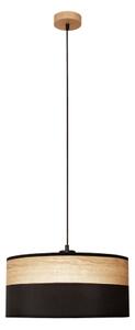 Lustr na lanku ALBA 1xE27/15W/230V pr. 40 cm černá/hnědá