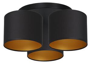 Lustr přisazený ARDEN 3xE27/60W/230V černá/zlatá