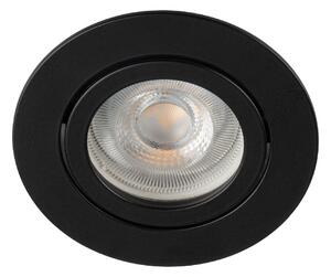 DALLA DTO-B vestavné svít. max.10W, bez zdroje Gx5,3/GU10, 12V/ 240V, IP20, kulaté, černé