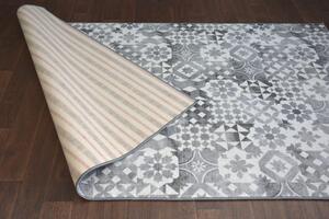Balta Kusový koberec MAIOLICA šedý Rozměr: 200x500 cm