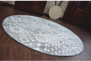 Balta Kulatý koberec MAIOLICA šedý Rozměr: průměr 100 cm