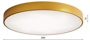LED Stropní svítidlo CLEO LED/96W/230V 4000K pr. 80 cm zlatá