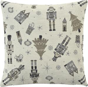 Vánoční povlak na polštář HOMBRE 50 × 50 cm taupe/grey – Sander