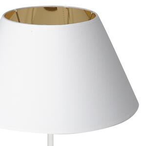 Stolní lampa s USB konektorem 1xE27/60W/230V bílá