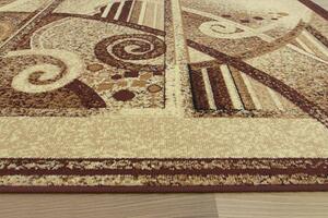 Makro Abra Kusový koberec GOLD 188/12 hnědý Rozměr: 80x150 cm