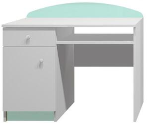 KIND COLOR ABS B10 Psací stůl DĚTI (Provedení: bílá | bílá, Umístění skříňky: vlevo)
