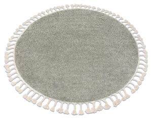 Makro Abra Kulatý koberec BERBER 9000 zelený Rozměr: průměr 120 cm