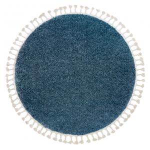 Makro Abra Kulatý koberec BERBER 9000 modrý Rozměr: průměr 120 cm