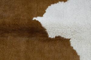 Makro Abra Koberec imitace zvířecí kůže G5069-2 bílý / hnědý Rozměr: 100x150 cm