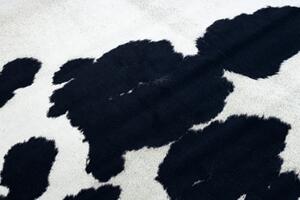 Makro Abra Koberec imitace zvířecí kůže G5069-1 bílý / černý Rozměr: 100x150 cm