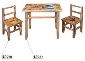 Dětský stoleček AD232, 63x48x35, borovice ()