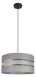 Lustr na lanku CORAL 1xE27/60W/230V pr. 40 cm šedá