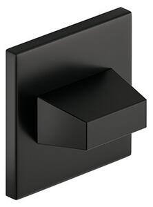 Rozeta na WC hranatá černá slim - komplet 2ks