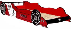 Casaria dětská postel auto F1 racing červena 200 x 90 cm 991479