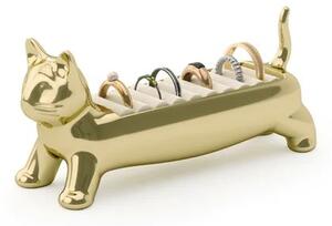 Šperkovnice na prstýnky Ali Cat Brass Umbra