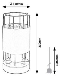 Rabalux 3124 - Stolní lampa DIMITRI 1xE27/40W/230V