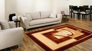 Makro Abra Kusový koberec ANTOGYA 5118A Hnědý Rozměr: 70x140 cm