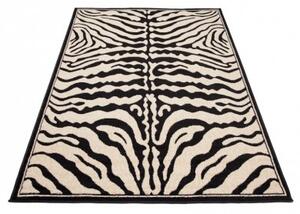 Makro Abra Kusový koberec ATLAS J315B Zebra černý bílý Rozměr: 160x230 cm