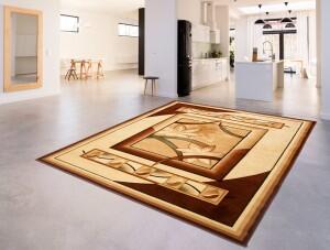 Makro Abra Kusový koberec ANTOGYA 9004B Krémový Rozměr: 110x195 cm