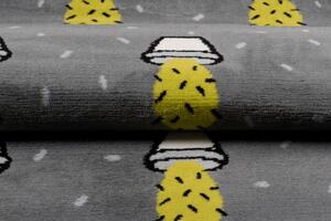 Makro Abra Dětský kusový koberec XENO 33485/147 Kaktusy šedý / žlutý Rozměr: 120x170 cm