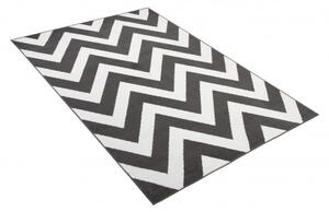 Makro Abra Moderní kusový koberec BALI C438A tmavě šedý / bílý Rozměr: 140x200 cm