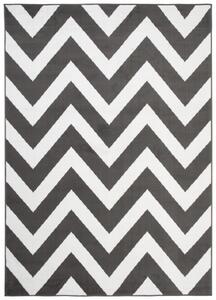 Makro Abra Moderní kusový koberec BALI C438A tmavě šedý / bílý Rozměr: 250x350 cm