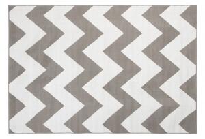 Makro Abra Moderní kusový koberec BALI C437A světle šedý / bílý Rozměr: 140x200 cm